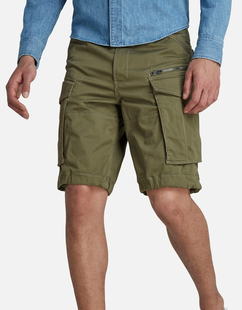 Rovic Zip Relaxed Cargo Shorts - Sage