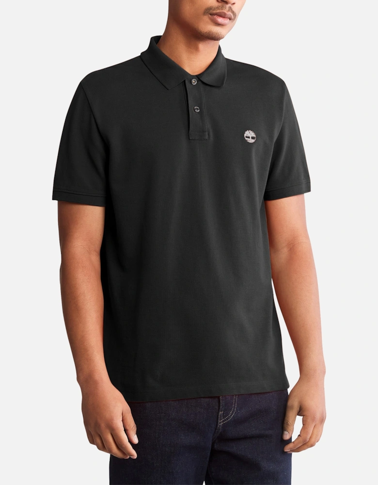 Millers River Pique Polo - Black