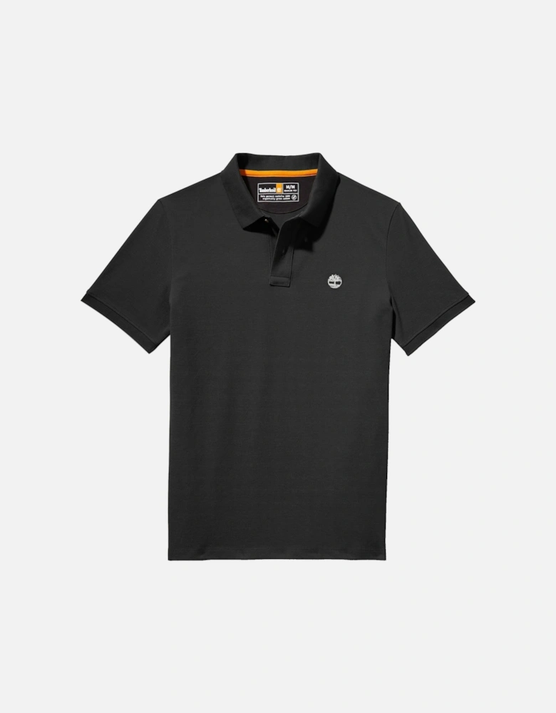 Millers River Pique Polo - Black