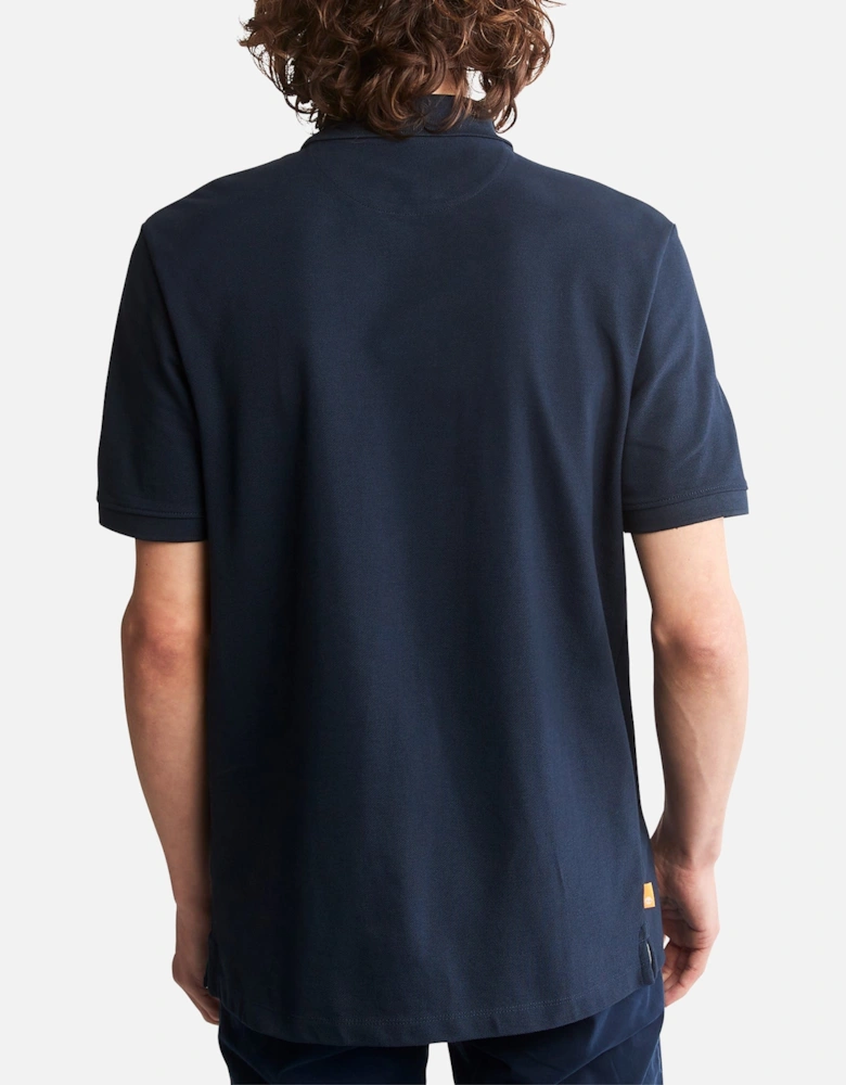 Millers River Pique Polo - Dark Sapphire