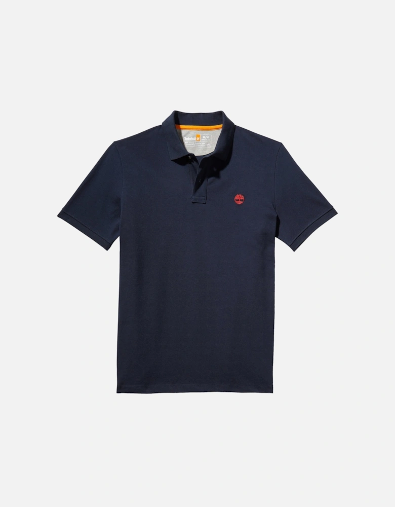 Millers River Pique Polo - Dark Sapphire