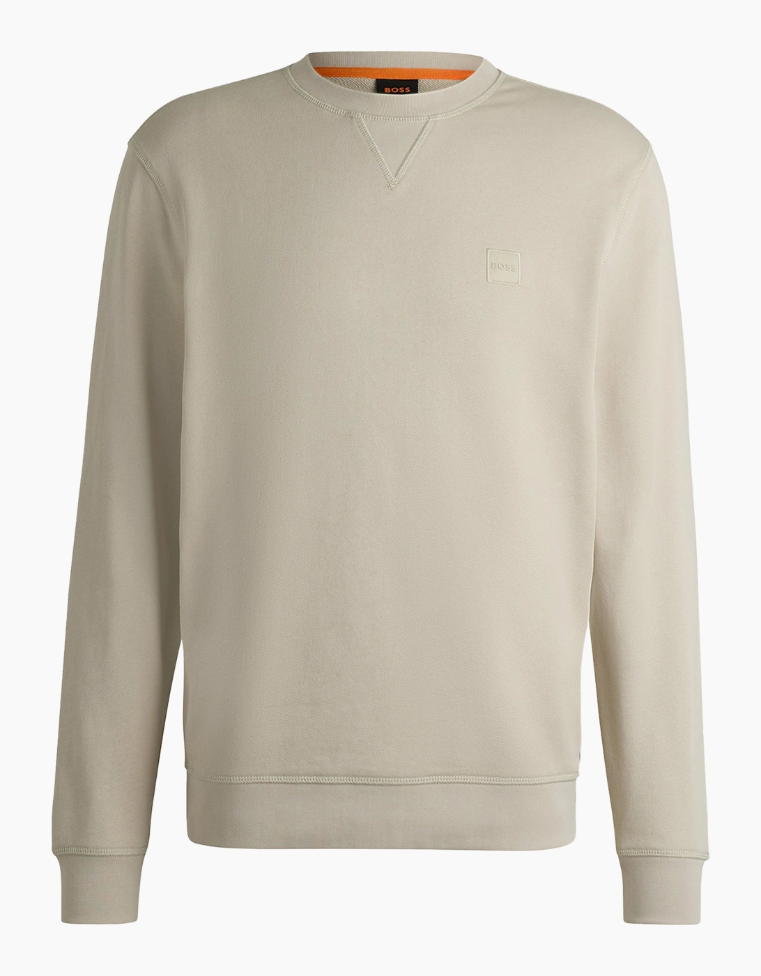 Hugo Boss Men's Cream Boss New Westart Crew Sweat - : Regular/40 Large