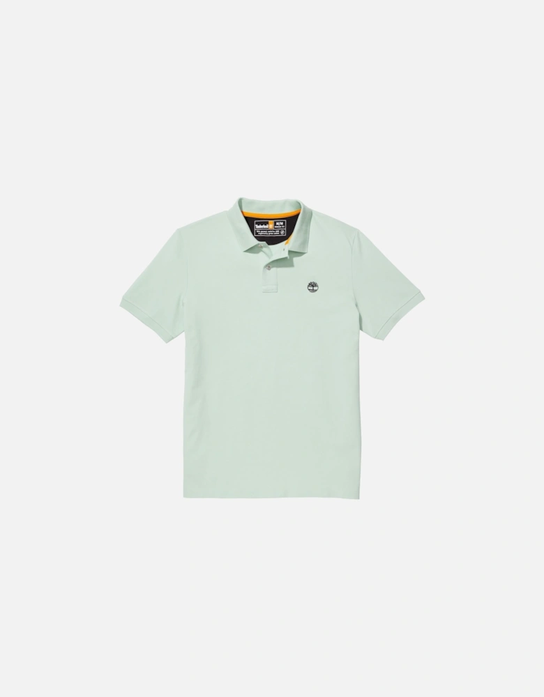 Millers River Pique Polo - Frosty Green