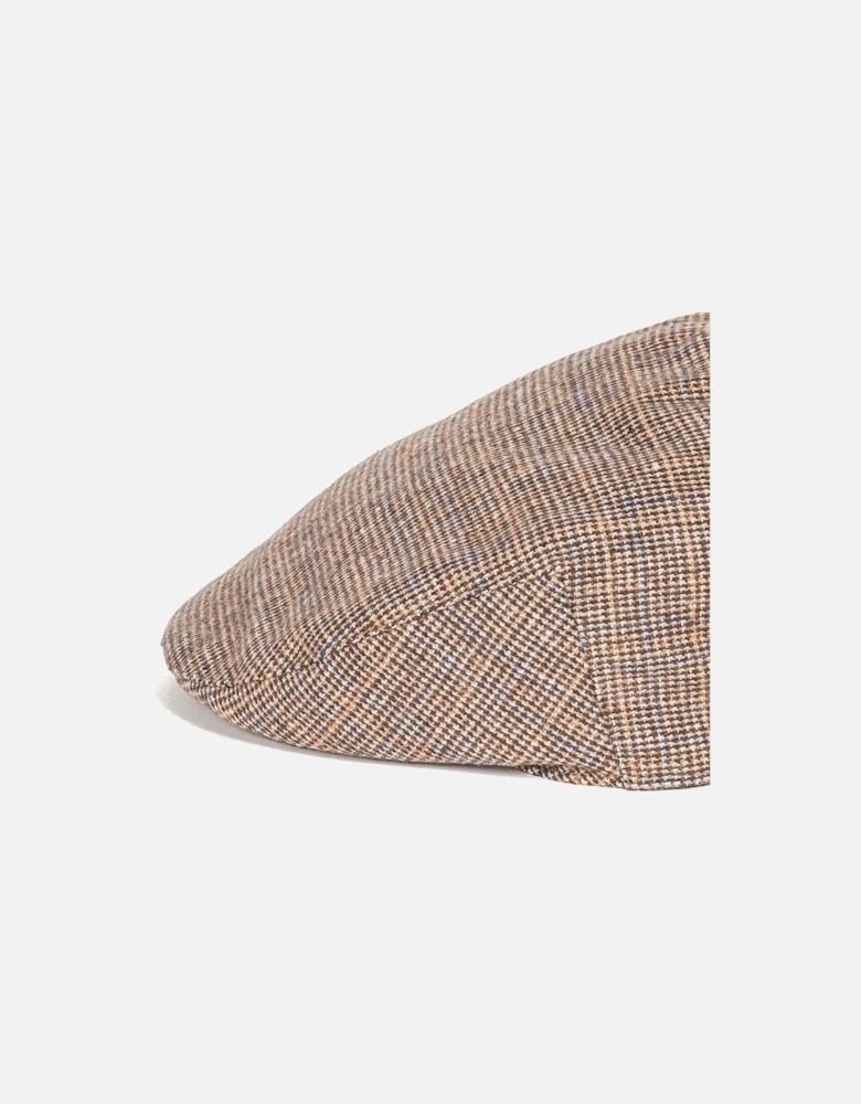 Wilkin Flat Cap - Beige Check