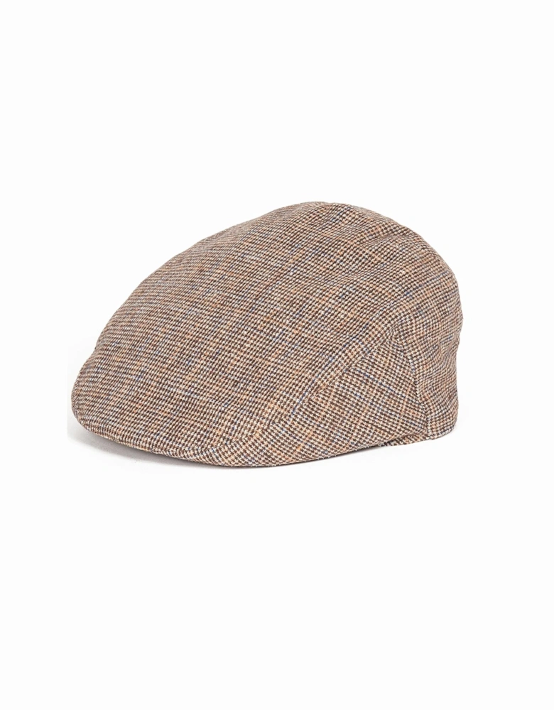 Wilkin Flat Cap - Beige Check