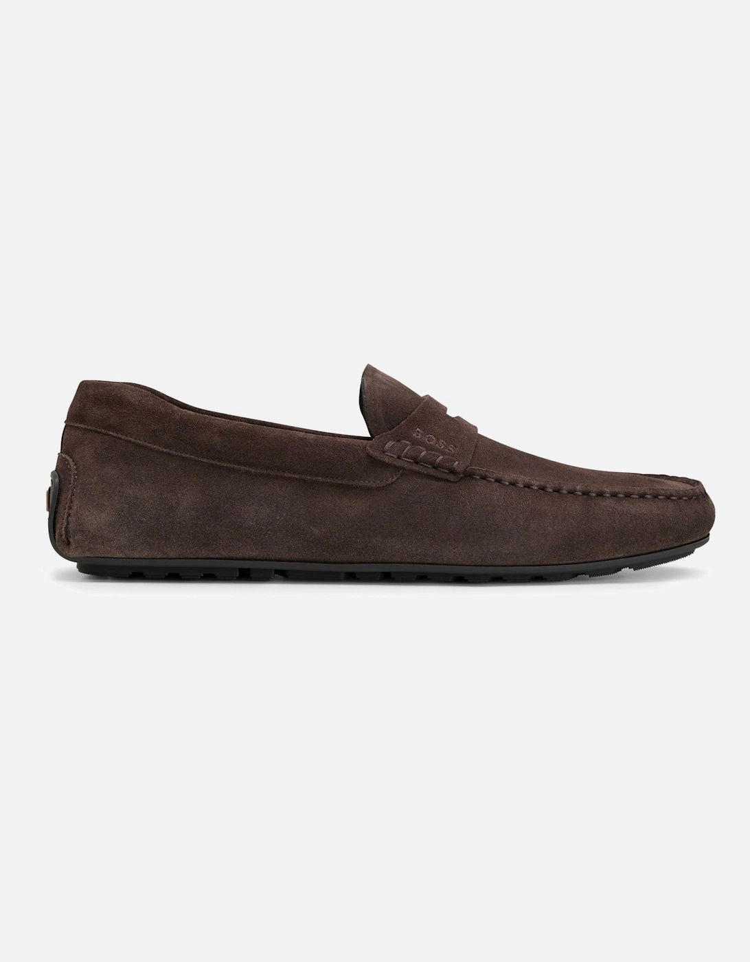 Boss Noel Mocc Driving Shoe - Dark Brown Suede, 5 of 4