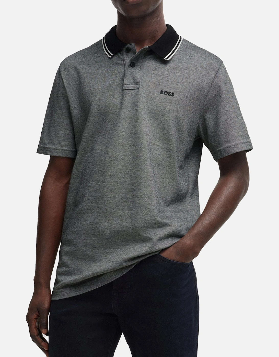 Boss PeOxford New Polo - Black