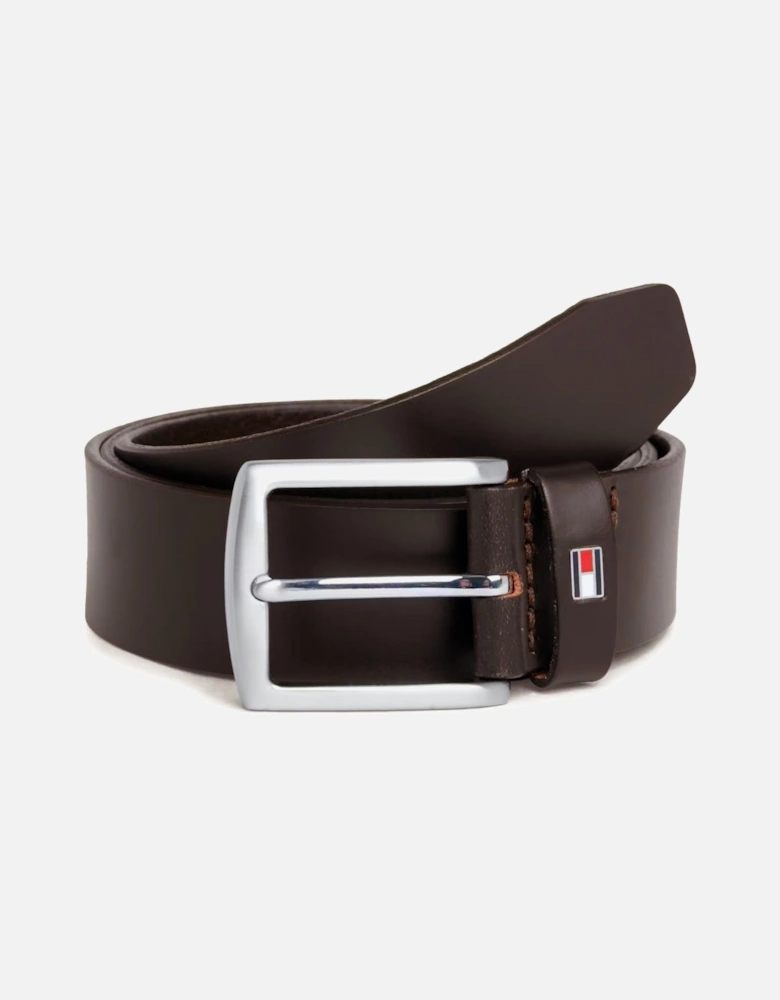 Denton Leather Belt - Dark Brown