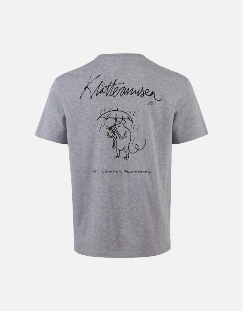 Klattermusen Runa Rain Mouse T-Shirt - Grey Melange