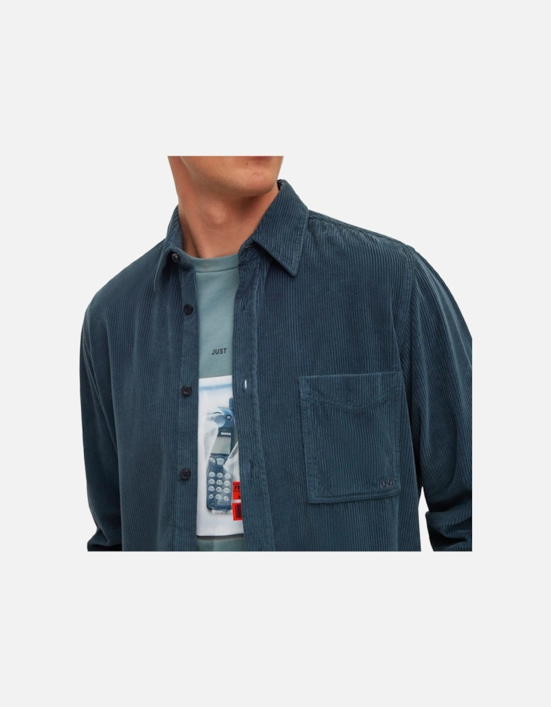 Boss Relegant 6 Corduroy Shirt - Dark Teal