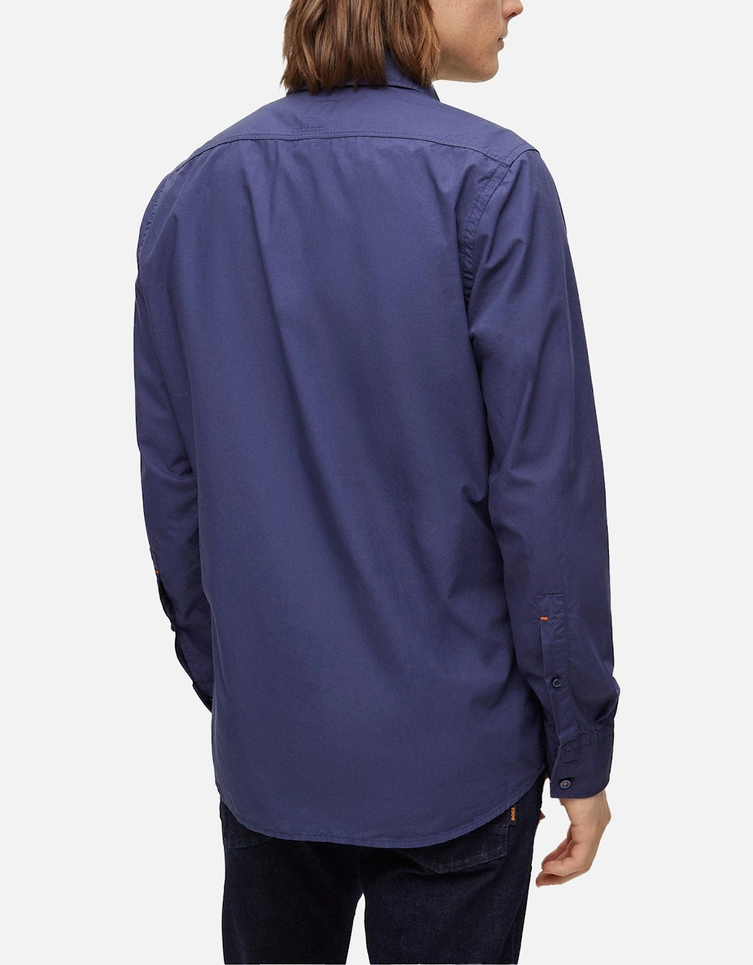 Boss Relegant 6 Poplin LS Shirt - Navy