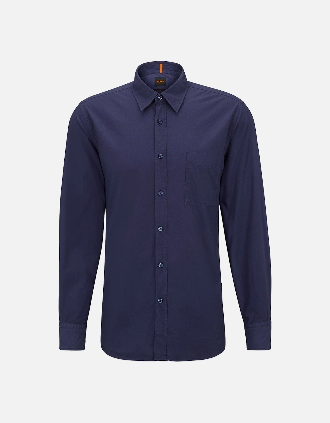 Boss Relegant 6 Poplin LS Shirt - Navy, 6 of 5