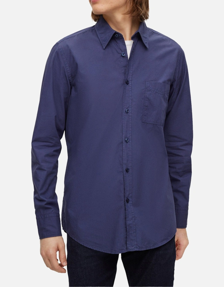 Boss Relegant 6 Poplin LS Shirt - Navy