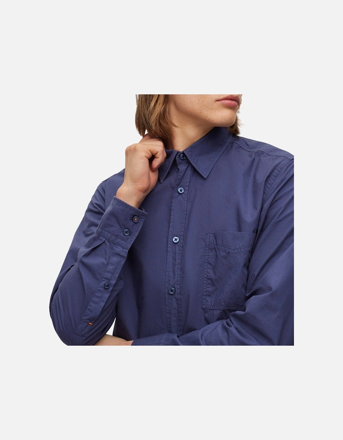 Boss Relegant 6 Poplin LS Shirt - Navy