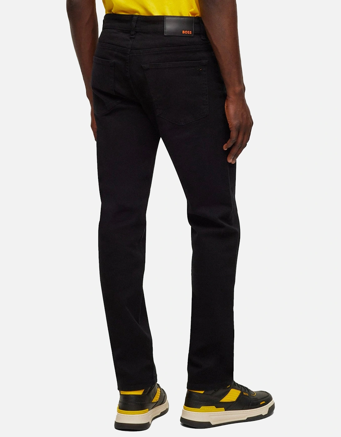 Boss ReMaine Regular Fit Jeans - Cobra Stay Black Stretch