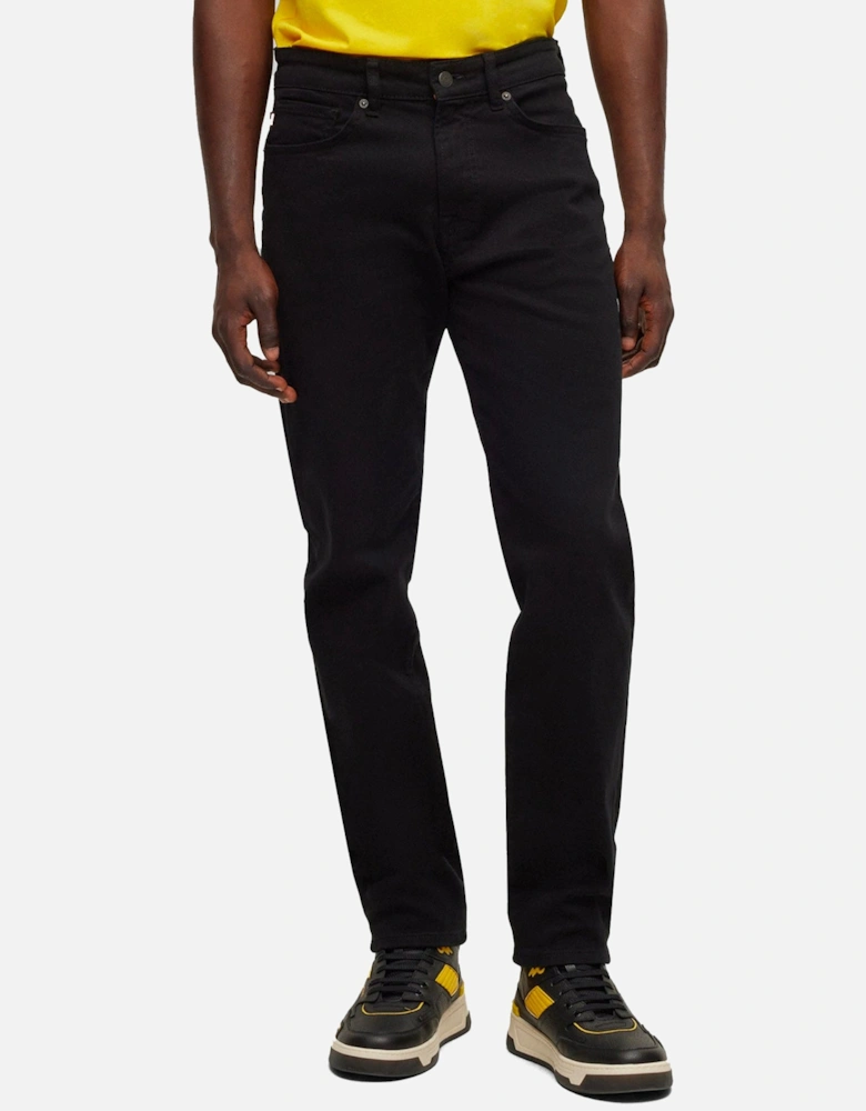 Boss ReMaine Regular Fit Jeans - Cobra Stay Black Stretch