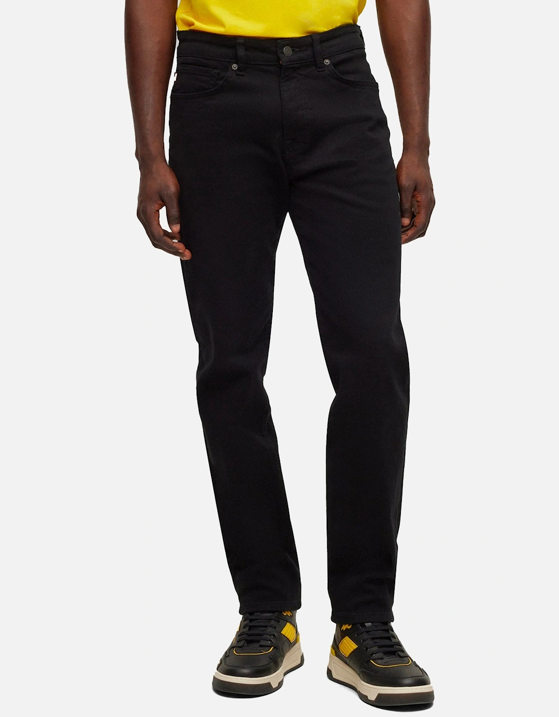 Boss ReMaine Regular Fit Jeans - Cobra Stay Black Stretch, 5 of 4