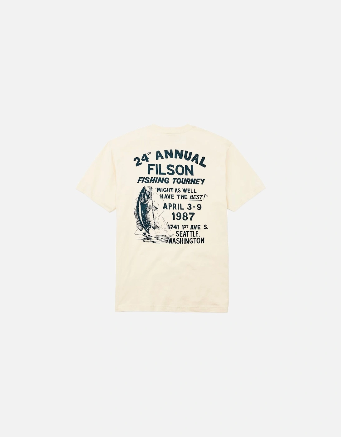 SS Pioneer Graphic T-Shirt - Stone / Fishing Tourney