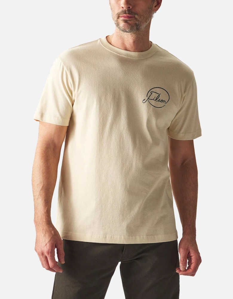 SS Pioneer Graphic T-Shirt - Stone / Fishing Tourney