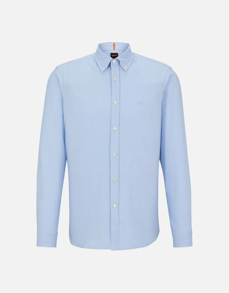 Boss Rickert Oxford Regular Fit LS Shirt - Sky Blue