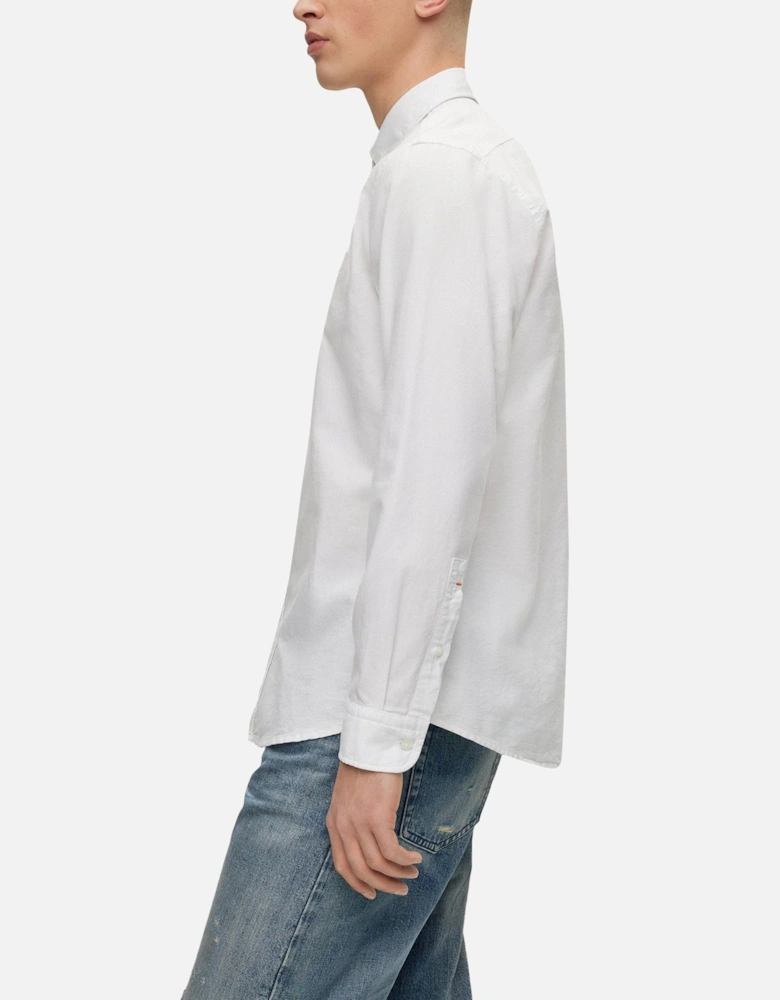 Boss Rickert Oxford Regular Fit Shirt - White