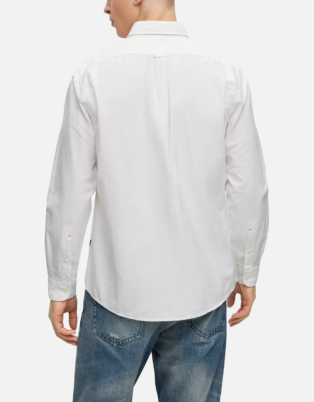 Boss Rickert Oxford Regular Fit Shirt - White