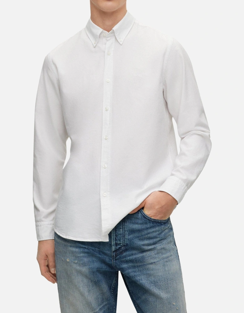 Boss Rickert Oxford Regular Fit Shirt - White