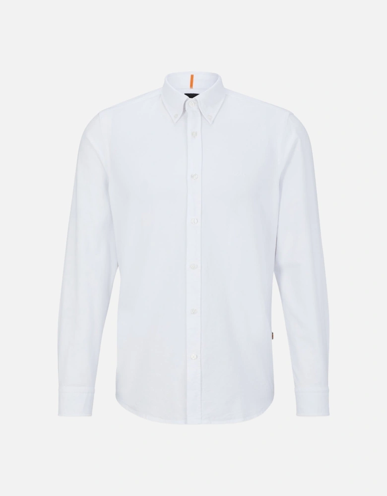 Boss Rickert Oxford Regular Fit Shirt - White