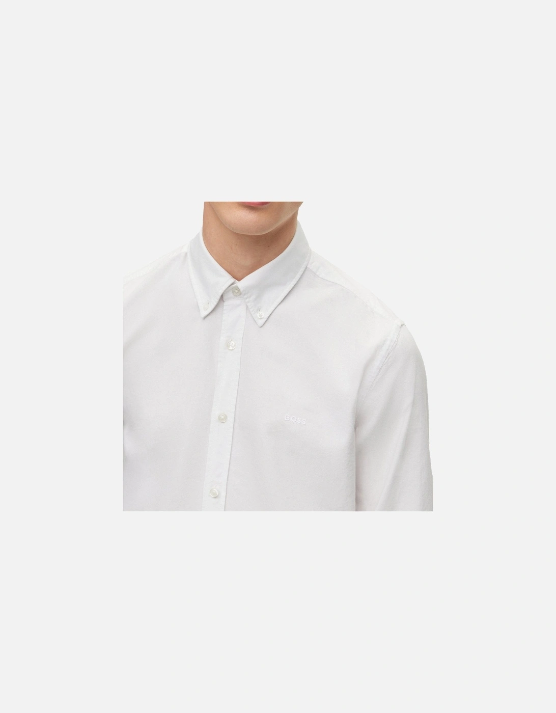 Boss Rickert Oxford Regular Fit Shirt - White