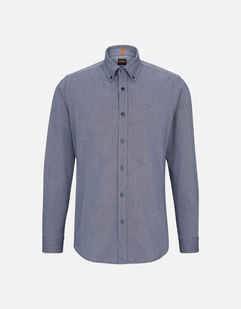 Boss Rickert Oxford Regular Fit LS Shirt - Navy