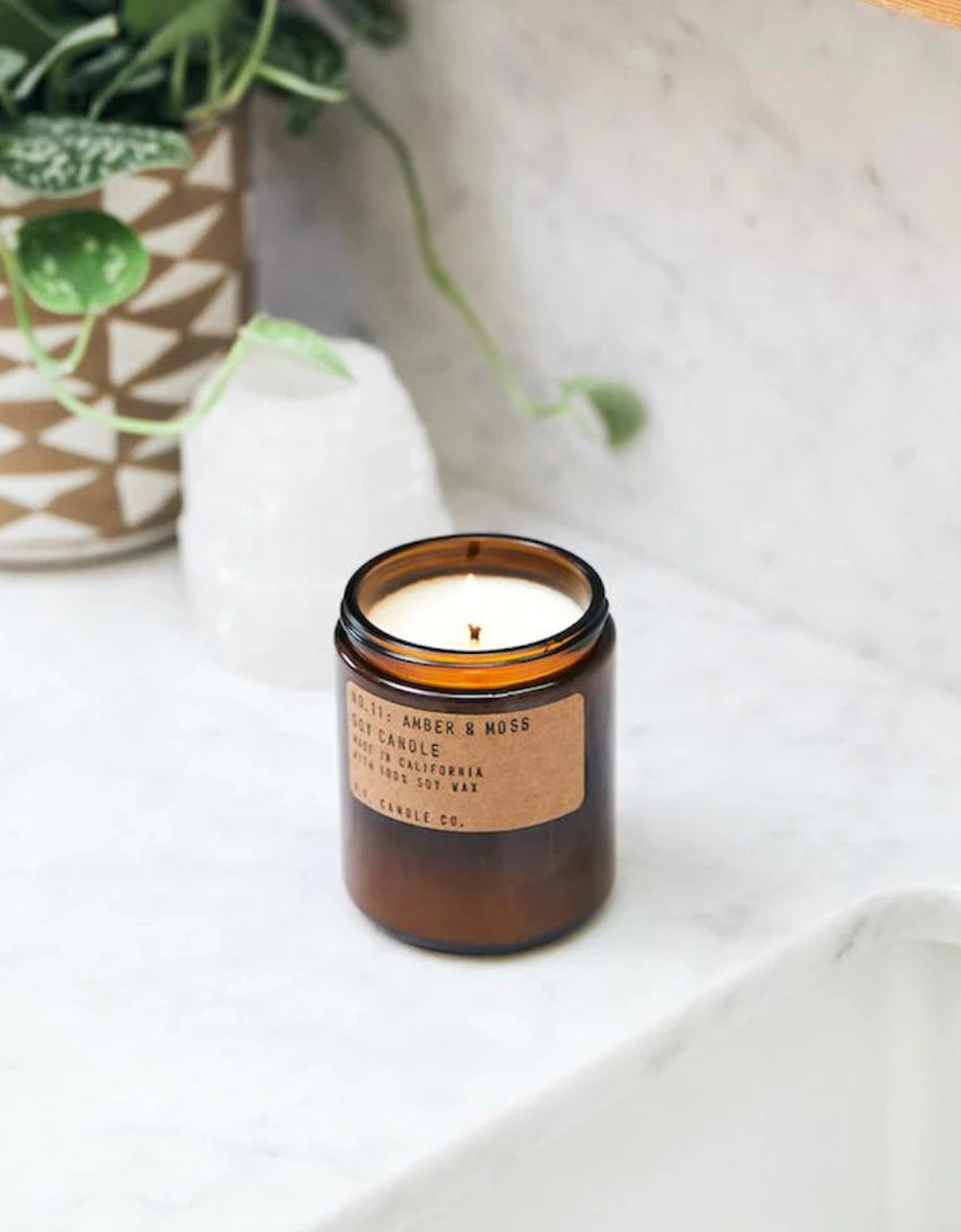 P. F. Candle Co. 7.2 oz Soy Candle - Amber & Moss