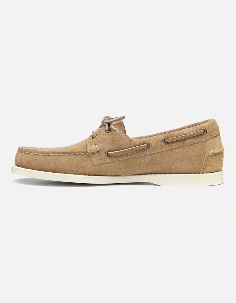 Portland Fleshout Boat Shoe - Beige Camel