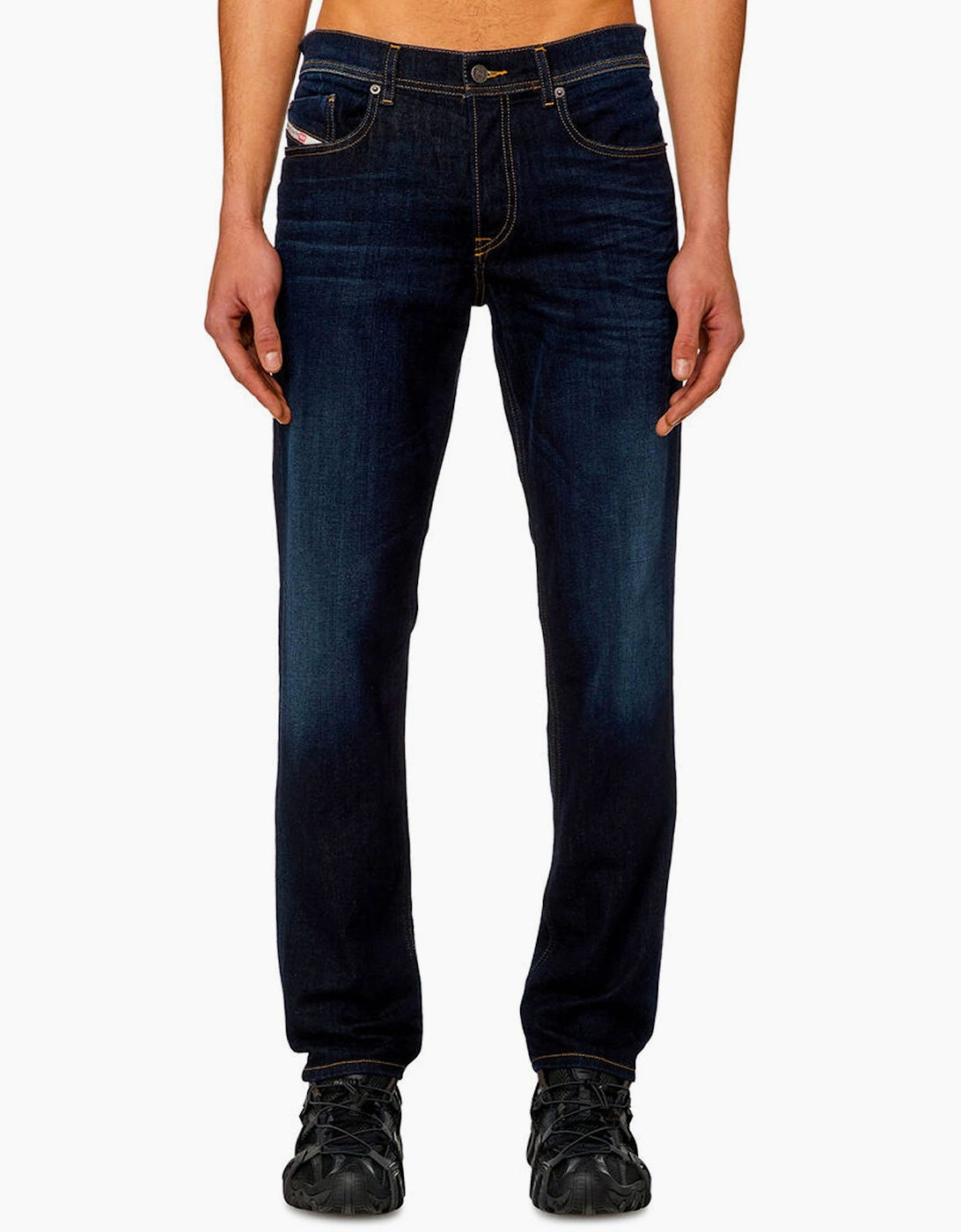 Diesel Men's Navy D-Finitive Tapered Fit Jeans  32/34