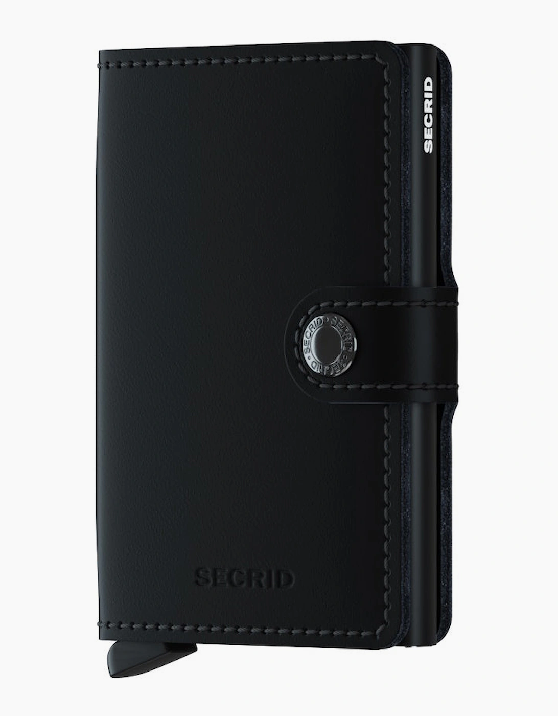 Secrid Unisex Black Mini Wallet Matte Leather