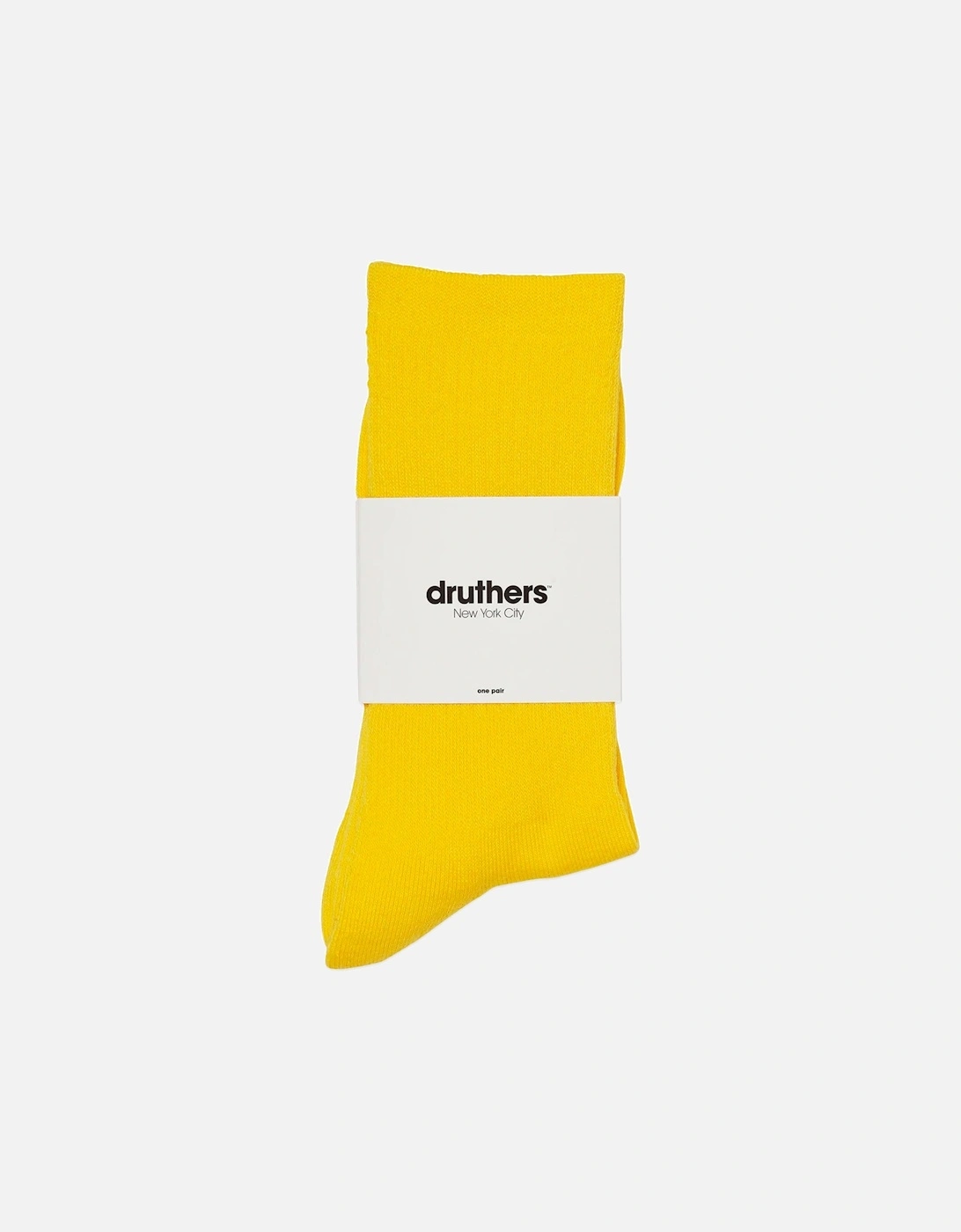 Organic Cotton Everyday Crew Socks - Canary, 3 of 2