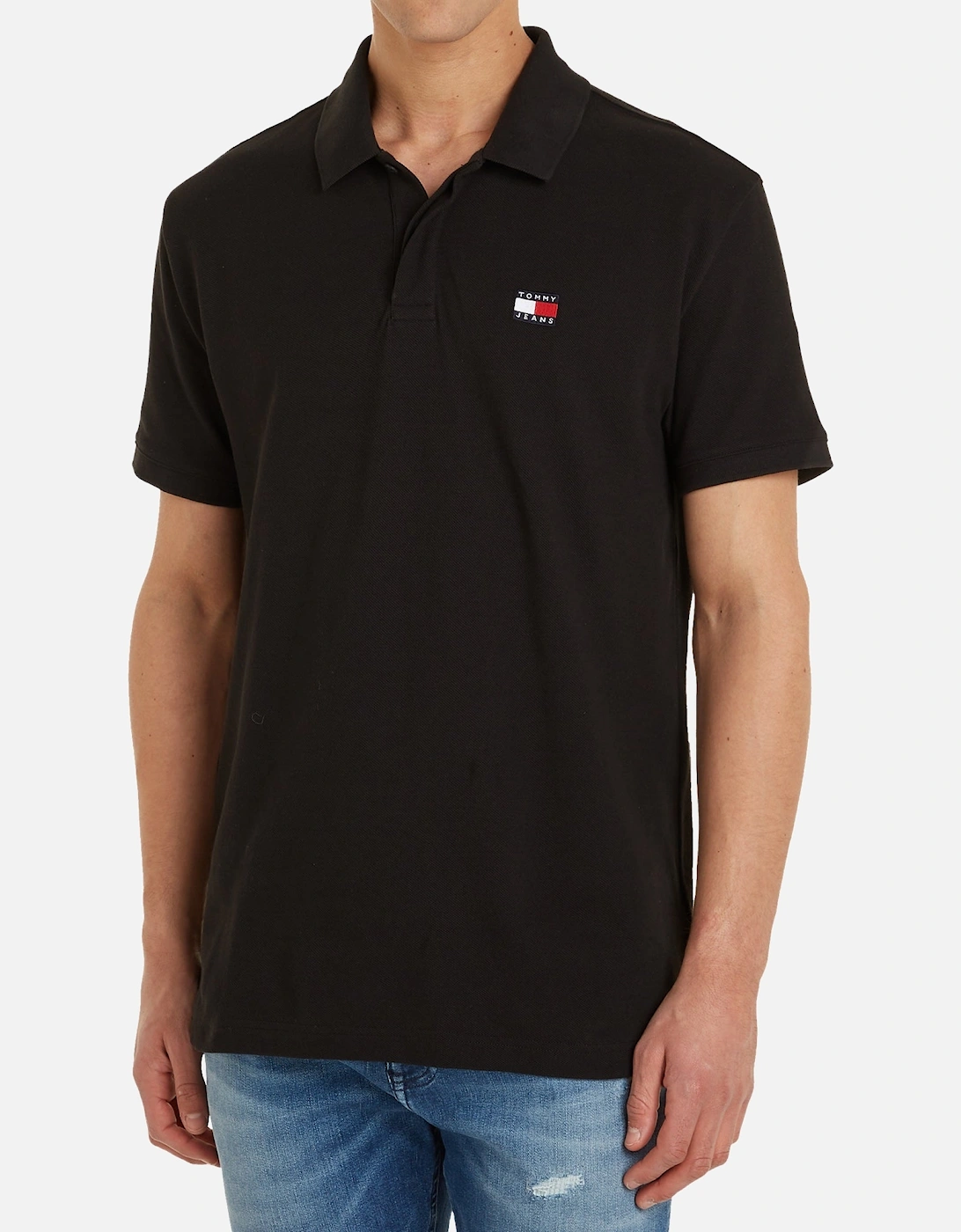 Tommy Jeans Regular Badge Polo - Black