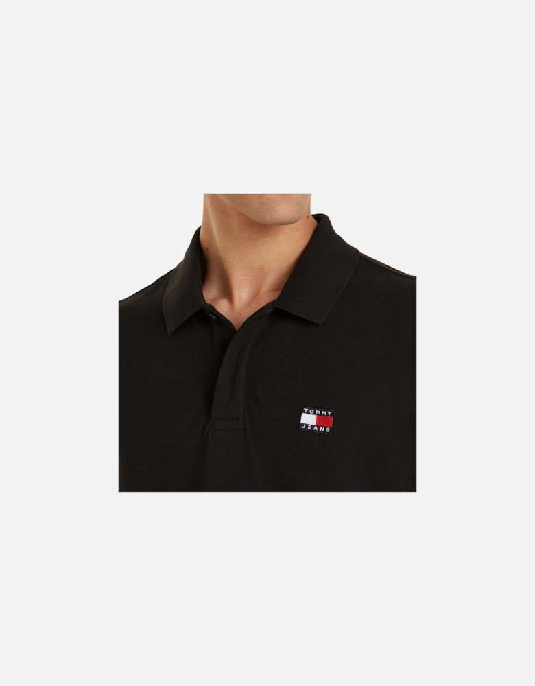 Tommy Jeans Regular Badge Polo - Black