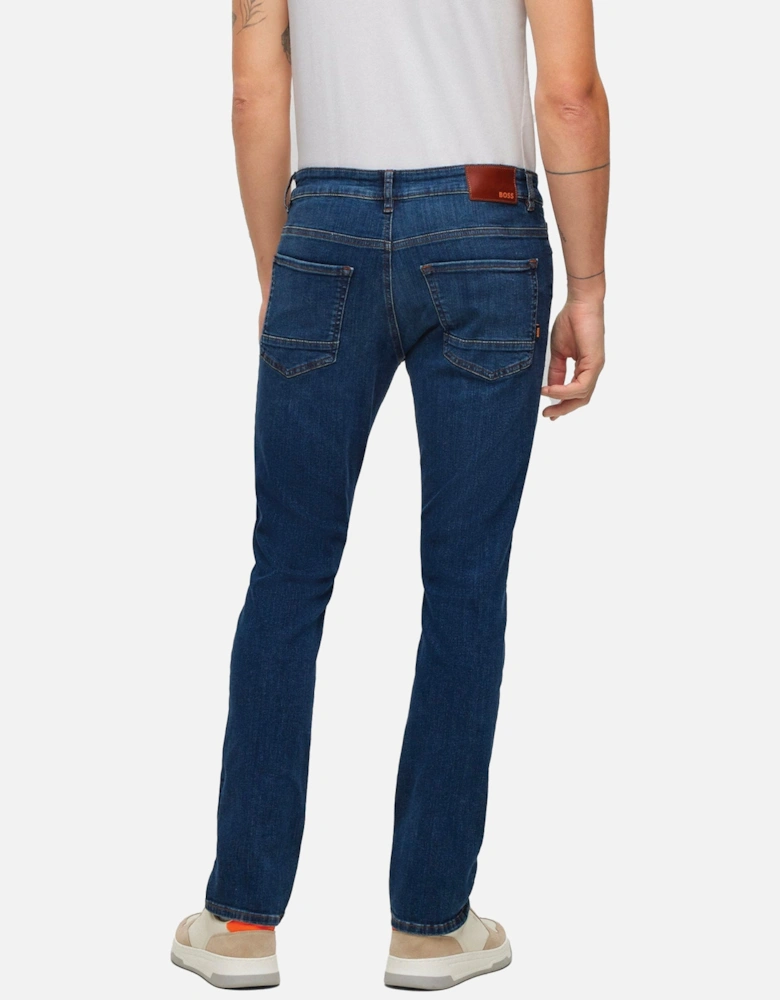 Boss Delaware Slim Fit Jeans - Motive Mid Blue Stretch