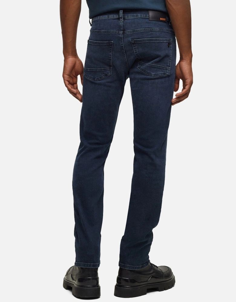 Boss Delaware Slim Fit Jeans - Moody Dark Blue Stretch