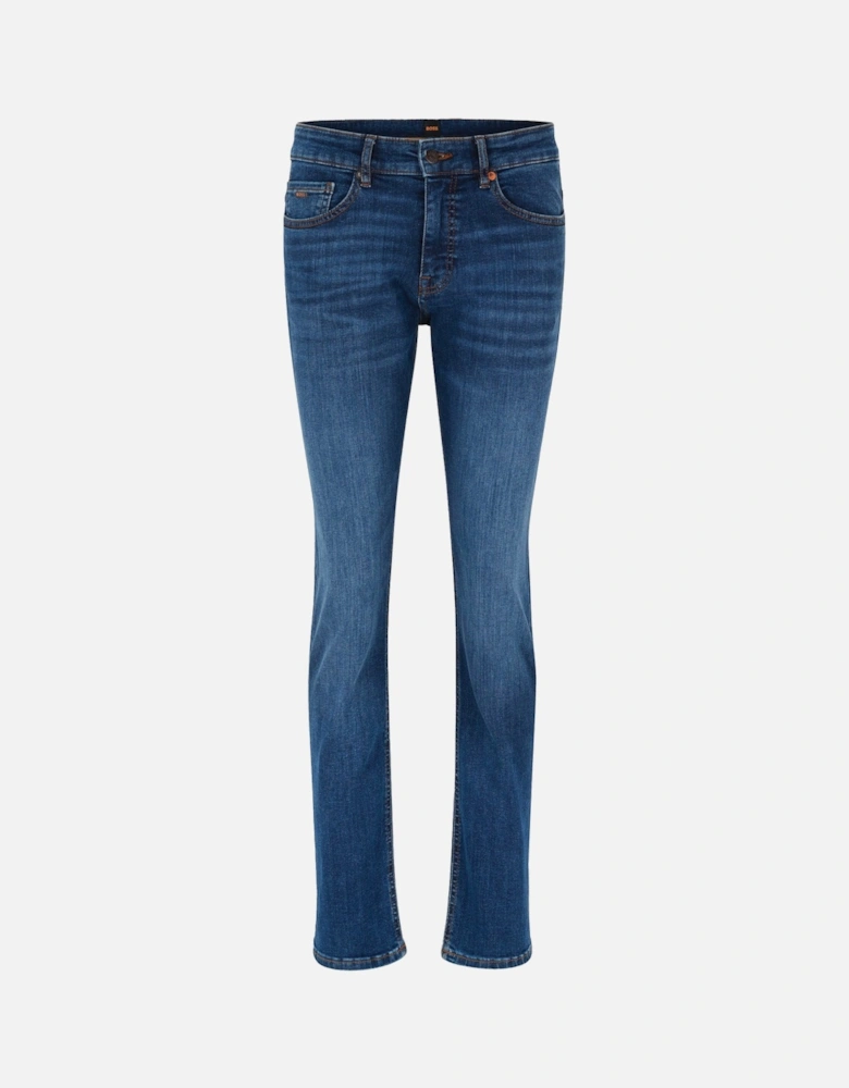 Boss Delaware Slim Fit Jeans - Motive Mid Blue Stretch