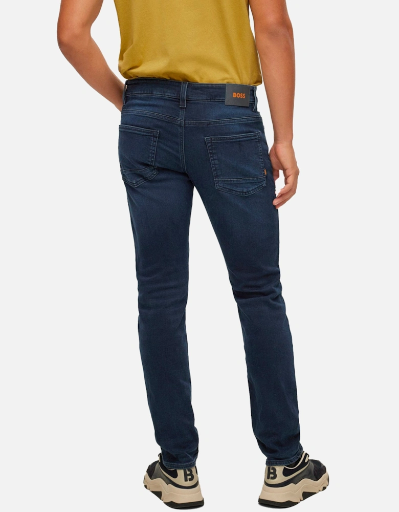 Boss Delaware Slim Fit Jeans - Oak Dark Blue Stretch