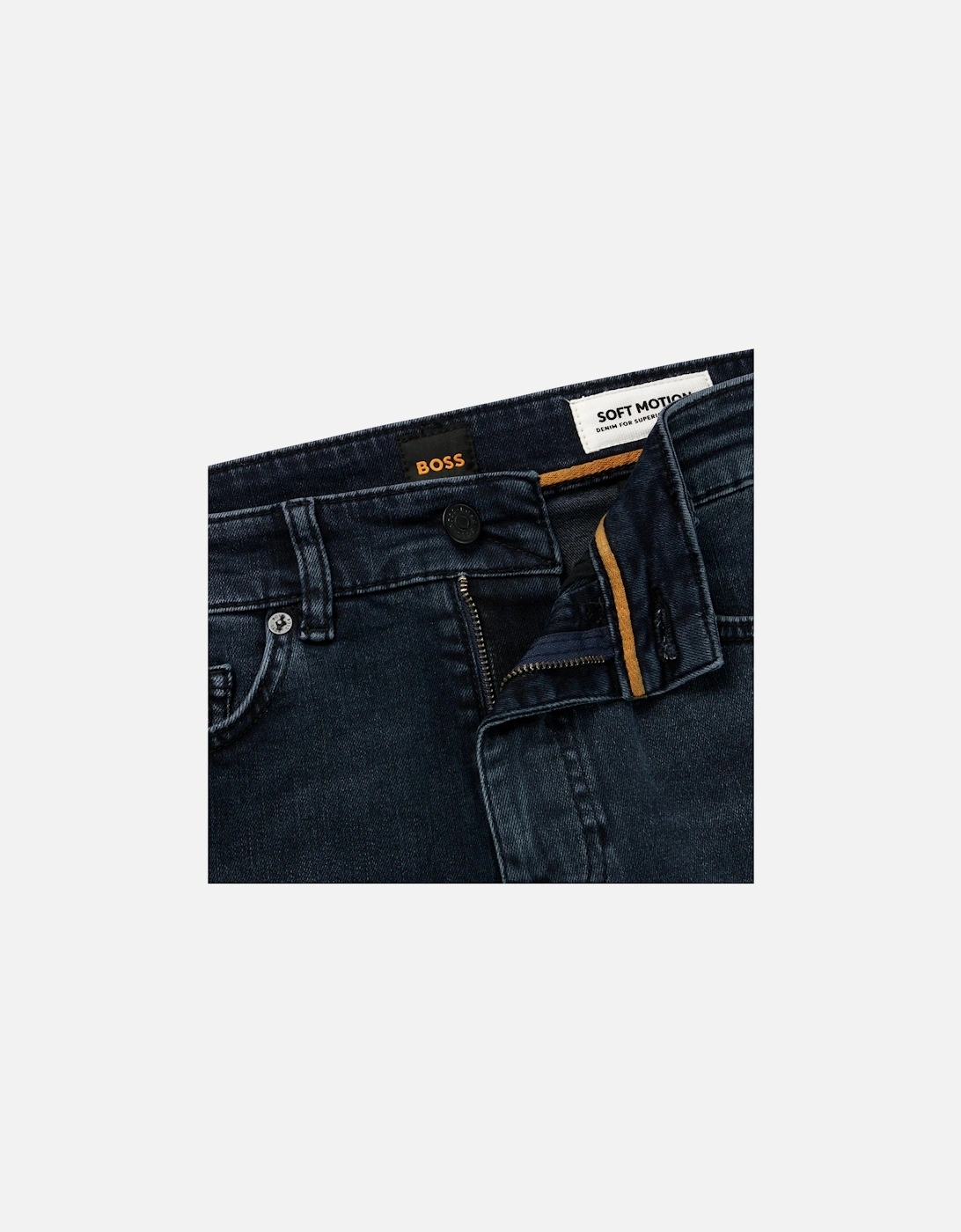 Boss Delaware Slim Fit Jeans - Moody Dark Blue Stretch