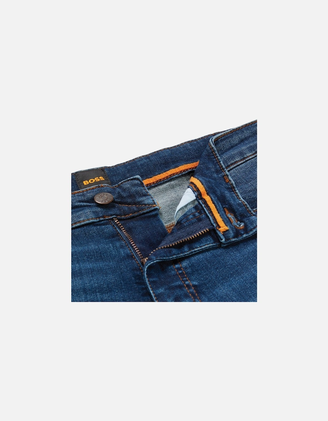 Boss Delaware Slim Fit Jeans - Motive Mid Blue Stretch