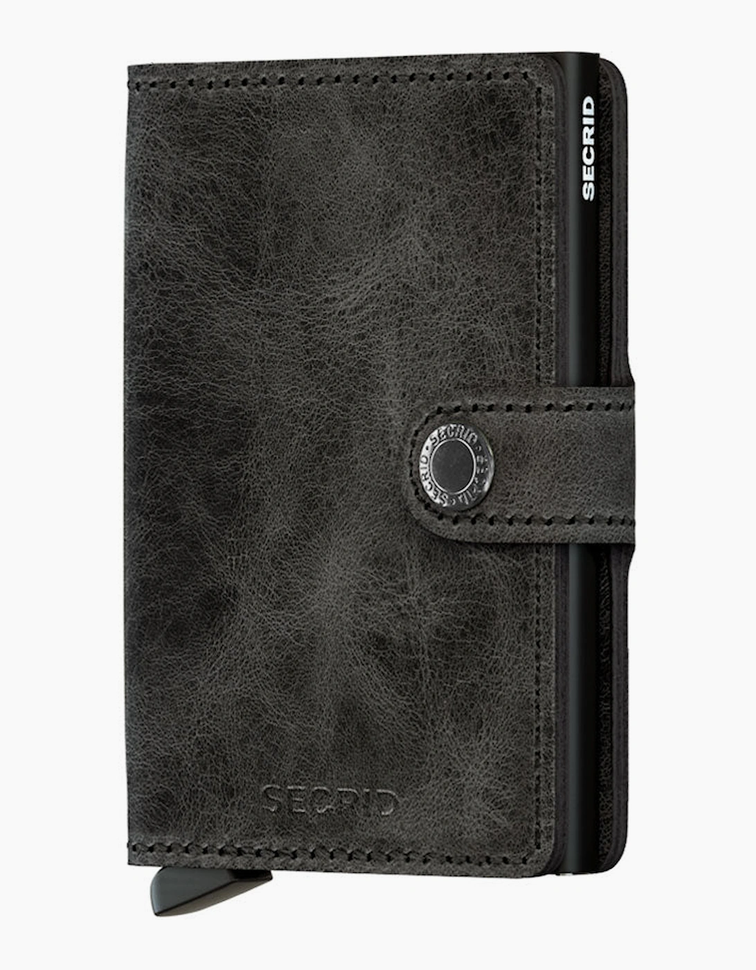 Secrid Unisex Black Mini Wallet Vintage Leather