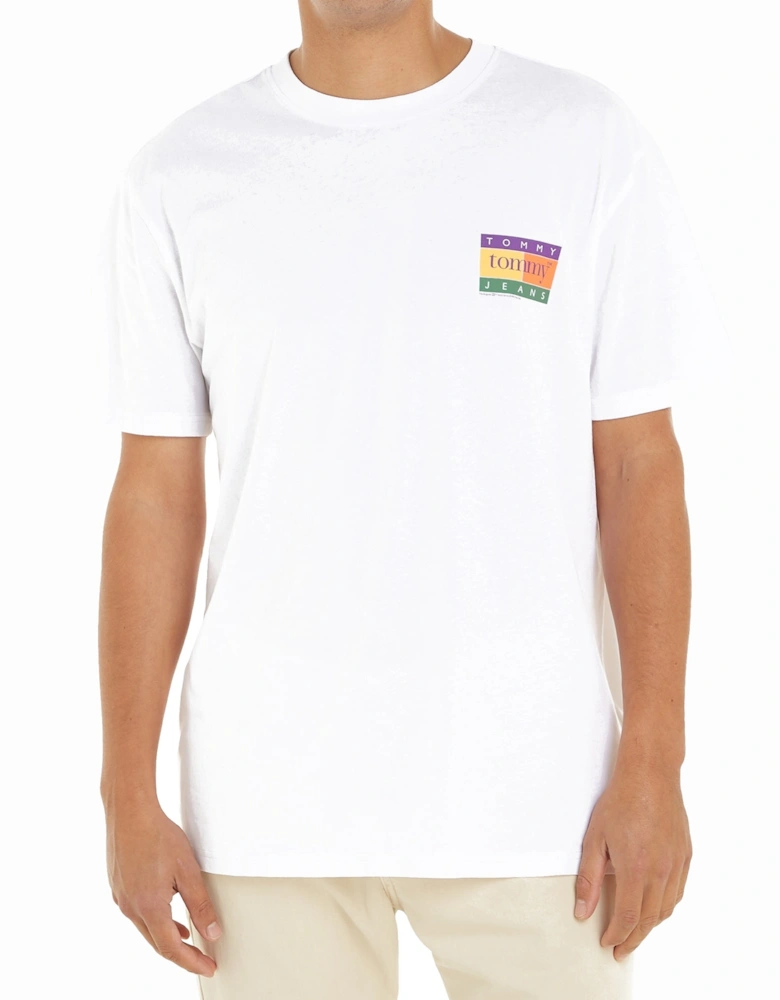 Tommy Jeans Regular Summer Flag T-Shirt - White