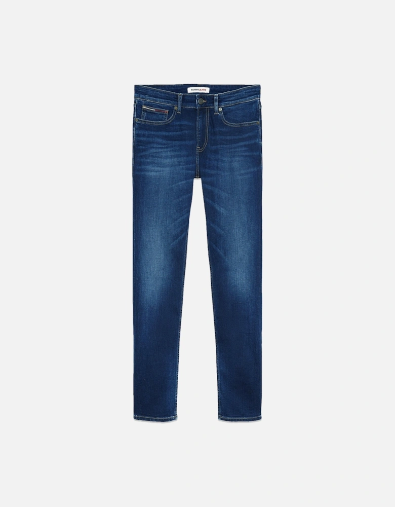 Tommy Jeans Ryan Regular Straight Jeans - Aspen Dark Blue Stretch