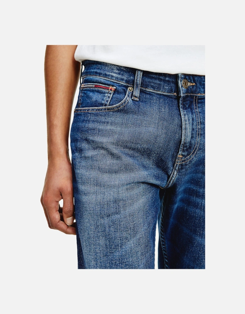 Tommy Jeans Ryan Regular Straight Jeans - Aspen Dark Blue Stretch