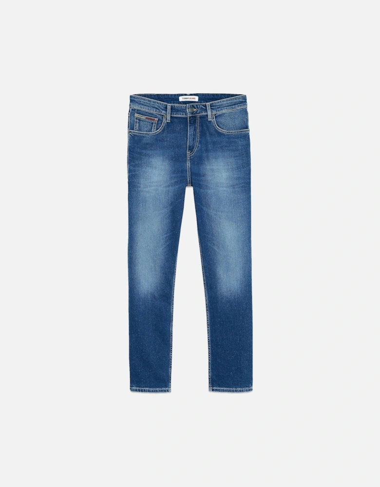 Tommy Jeans Ryan Regular Straight Jeans - Wilson Mid Blue Stretch