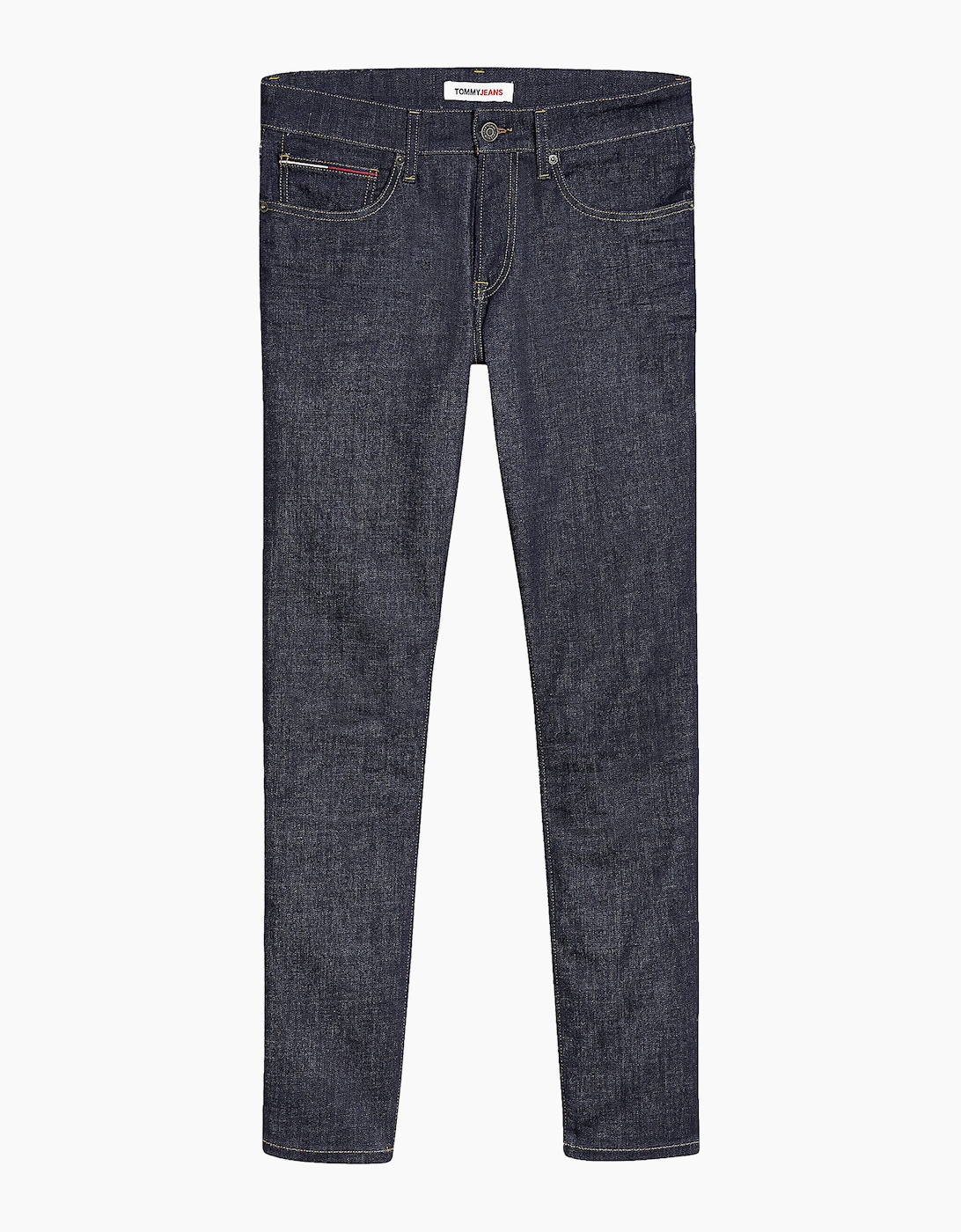 Tommy Hilfiger Men's Grey Tommy Jeans Scanton Slim Jeans - Rico Dark Rinse Stretch  38/34