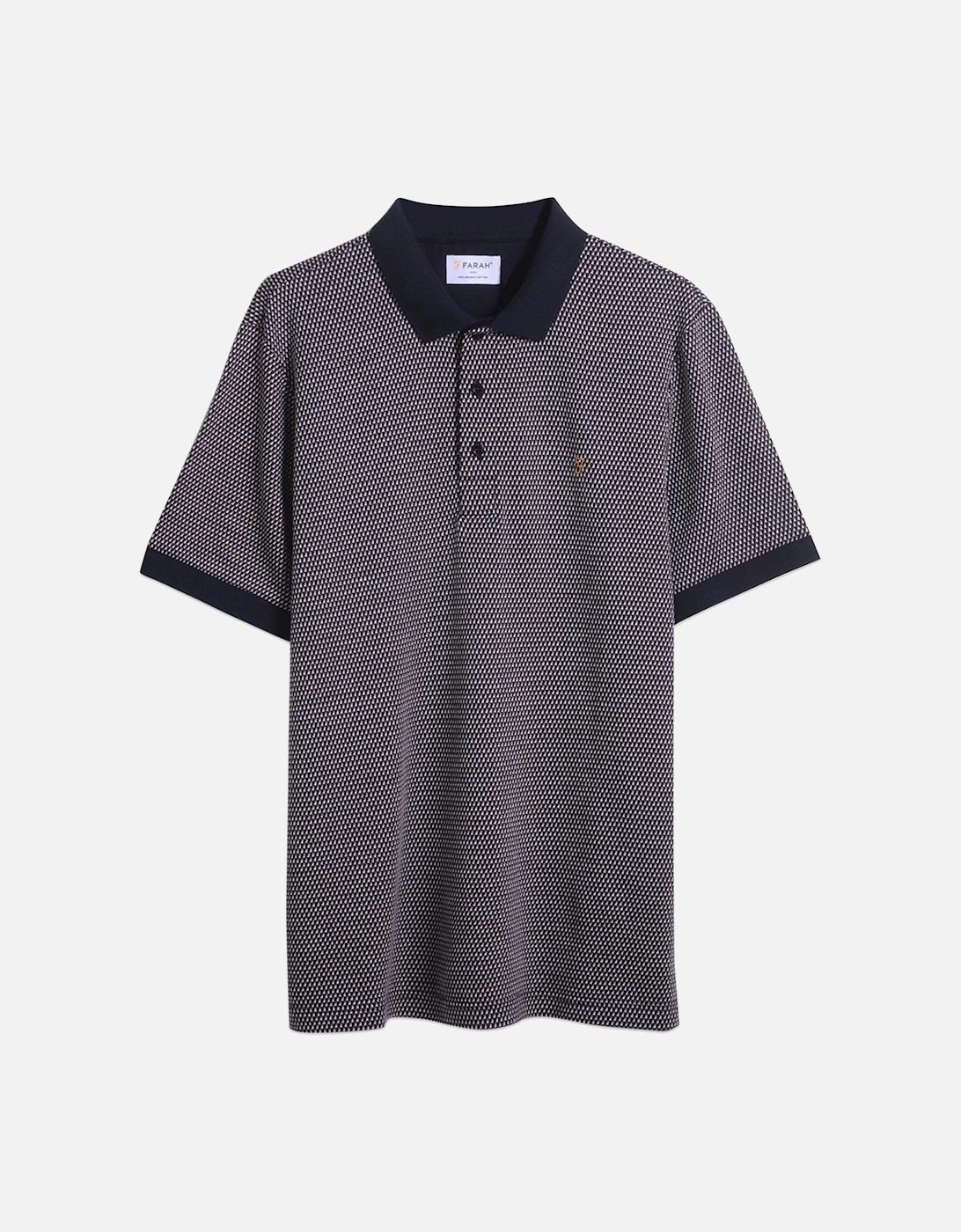 Camden Jacquard Check Polo - True Navy, 5 of 4